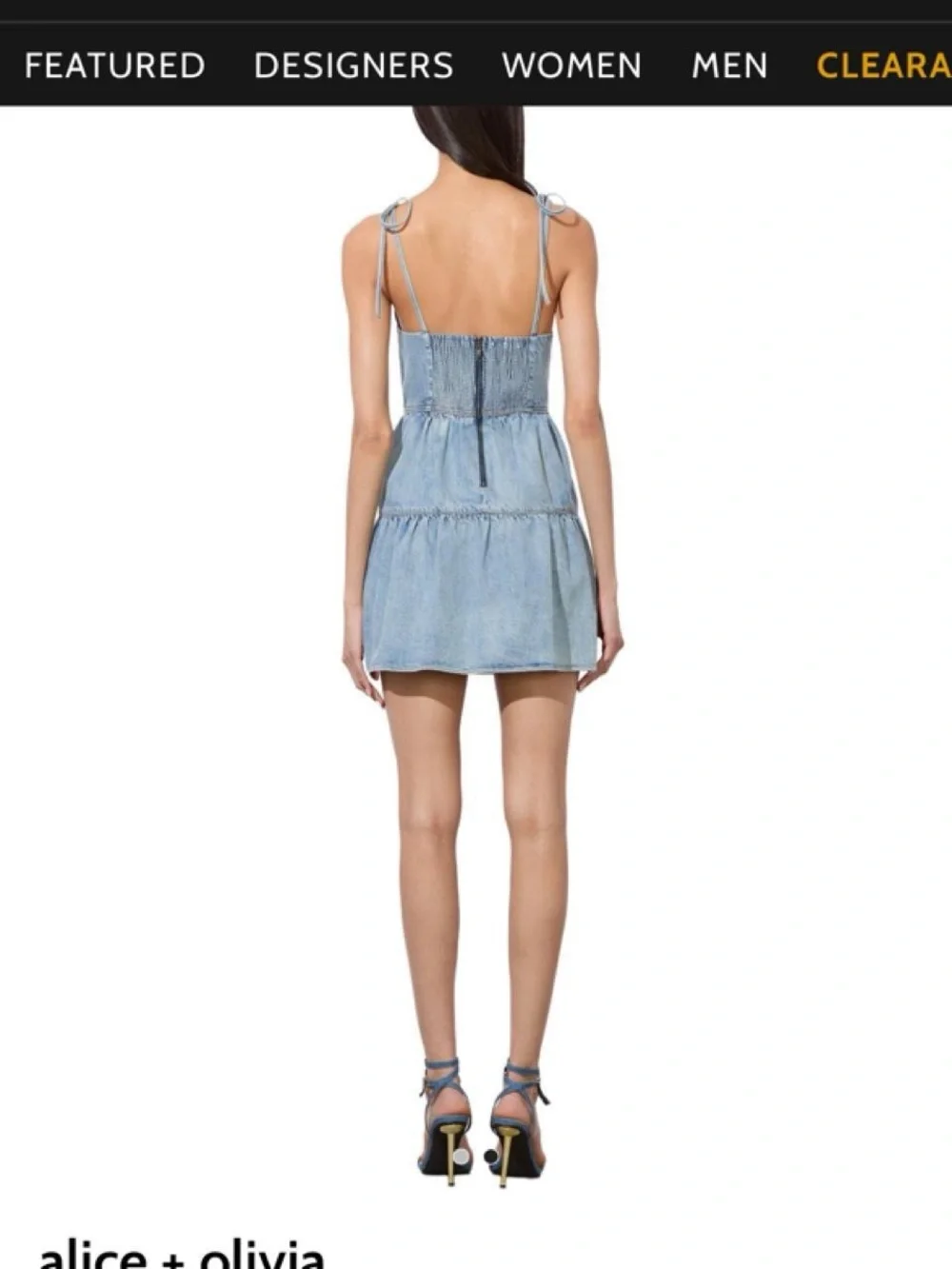 Alice + Olivia - Shanti Mini Dress, Size 2 NWOT - Picture 3 of 6